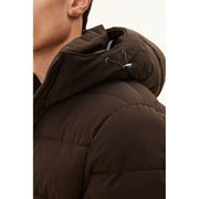 Hooded Puffer Jacket Mørkebrun