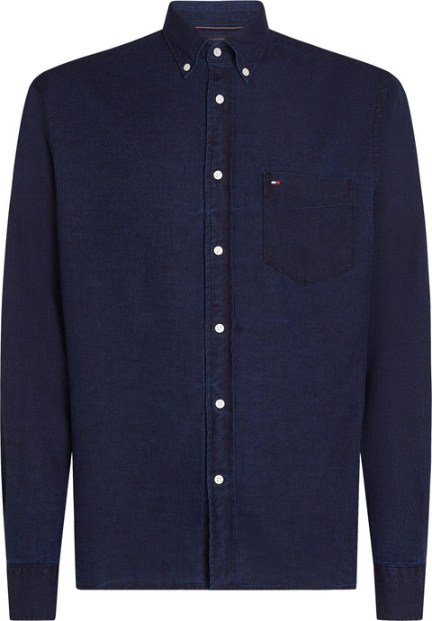 Flannel Indigo Shirt Blå