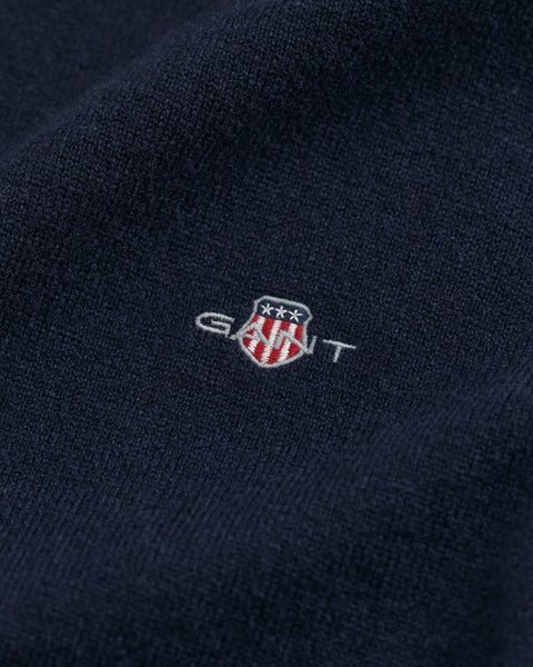 Superfine Lambswool C-Neck Blå