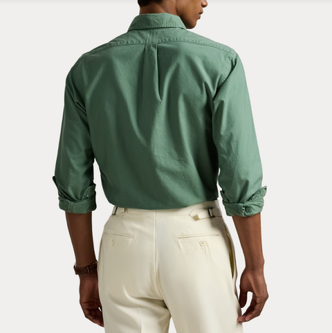 Oxford Slim Shirt, Green Grønn