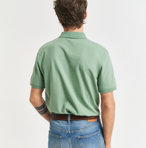 REG CONTRAST PIQUE SS POLO Grønn
