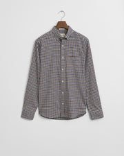 REG TWILL GINGHAM SHIRT Brun