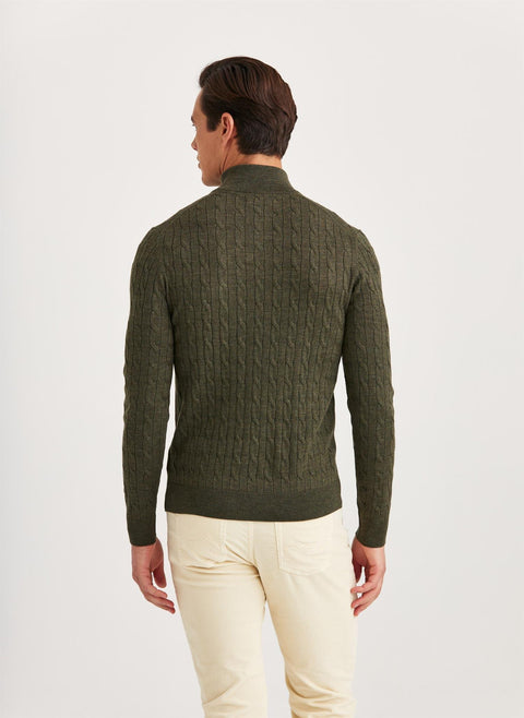 Merino Cable John Zip, 76 Oliven