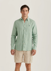 Douglas Linen Shirt Grønn