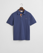 REG CONTRAST PIQUE SS POLO Blå