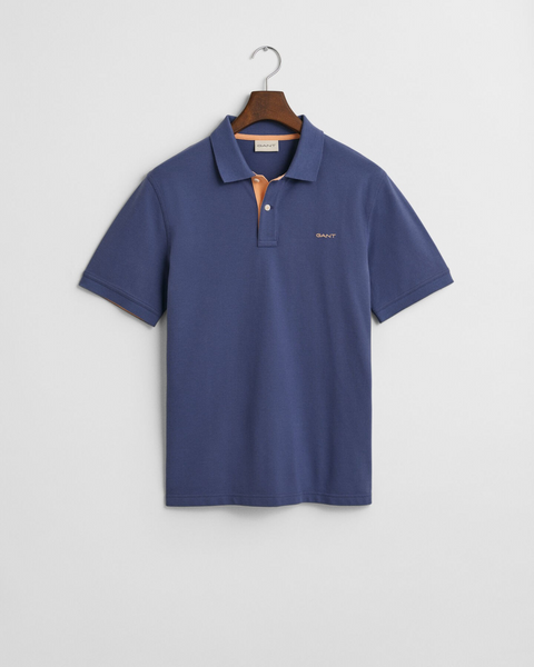 REG CONTRAST PIQUE SS POLO Blå