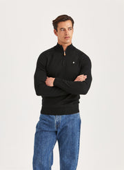 Merino John Zip, sort Sort