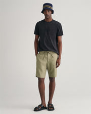 Relaxed Linen Shorts DS Oliven