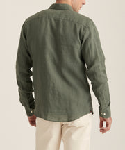 Douglas BD Linen Shirt Oliven