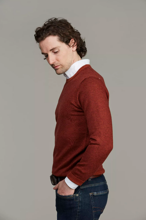 Herringbone Knit Orange Oransje
