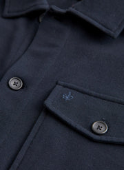 ANDREW JERSEY OVERSHIRT Mørkeblå