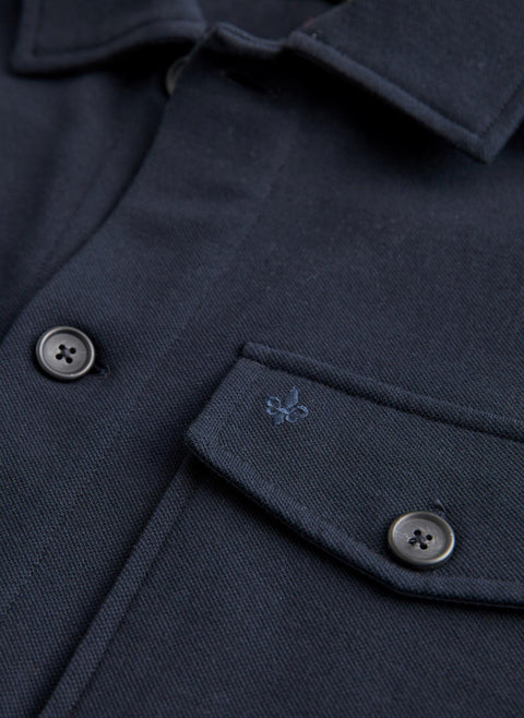 ANDREW JERSEY OVERSHIRT Mørkeblå