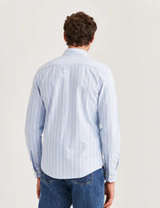 Douglas oxford stripe - slim Lyseblå