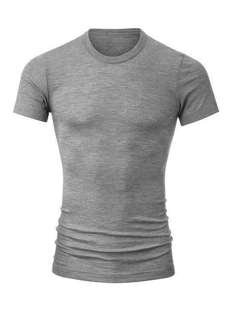 Wool & Silk T-shirt Grå