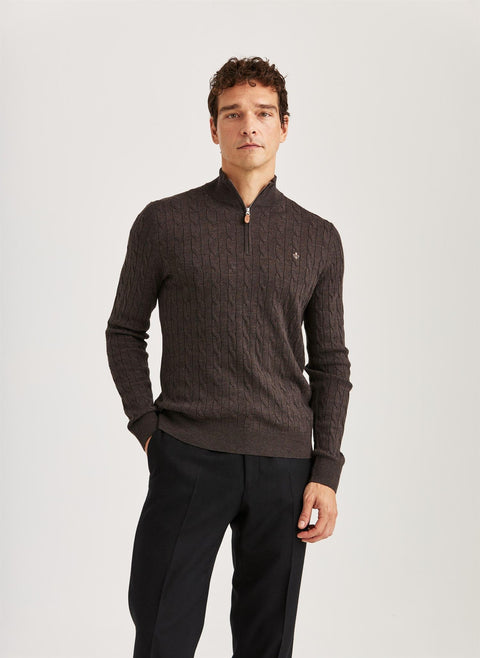 Merino Cable John Zip, 88 Brun