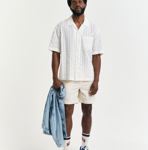 Reg sunfaded DS shorts, 130 Off-White