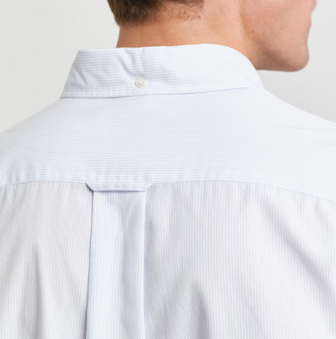 Classic Poplin Banker Reg Lyseblå