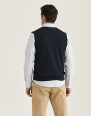 Merino Vest, Navy Marine