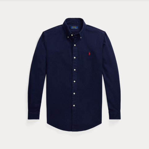 SHIRT BRUSHED FLANNEL Mørkeblå