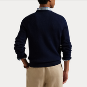 Cotton CN Sweater Marine