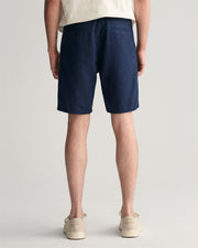 Relaxed Linen Shorts DS Marine