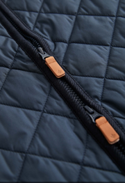 Teddy Quilted Vest, Blue Mørkeblå