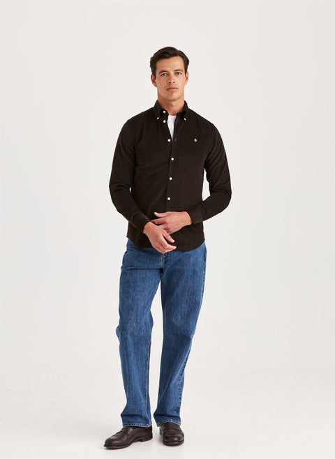 Douglas cord shirt, brun Brun