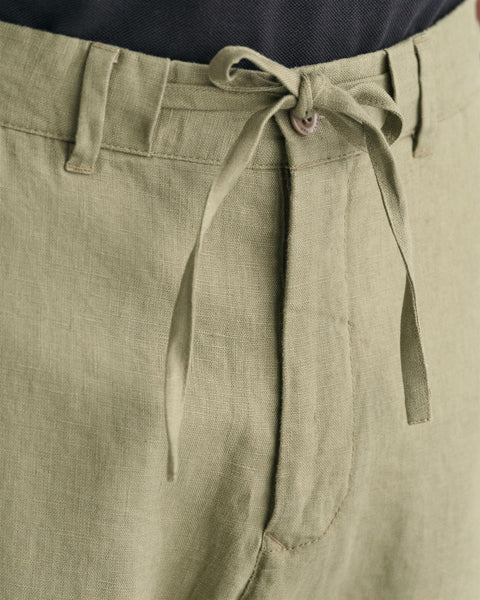 Relaxed Linen Pants DS Oliven