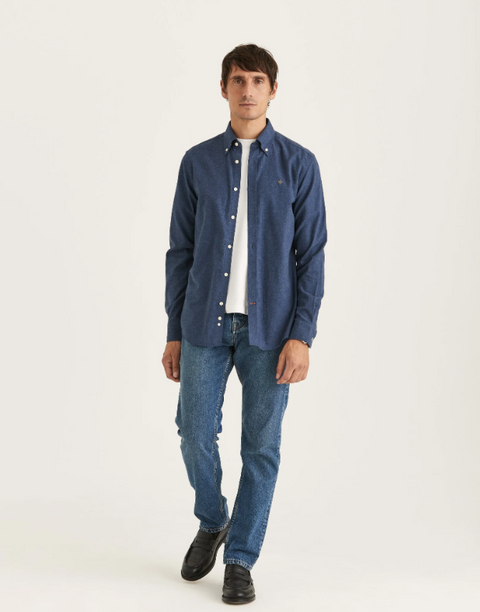 Watts Flannel shirt Marine