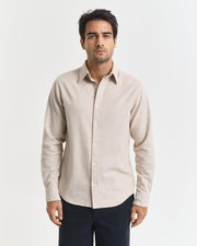 Reg Flannel melert Beige