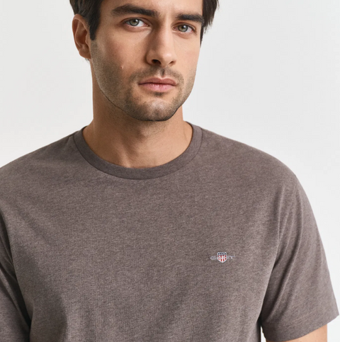 Regular Shield T-shirt, 290 Brun