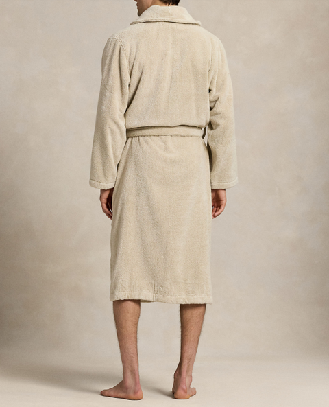 Shawl lounge Robe Khaki