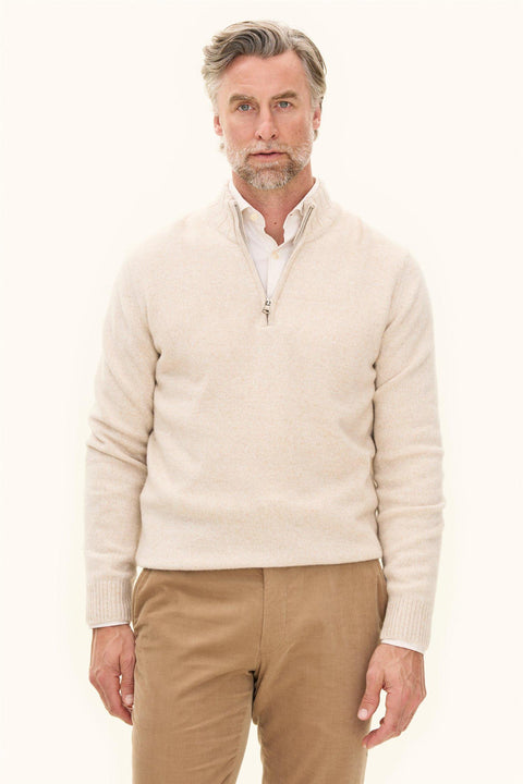 Paul Half Zip Beige