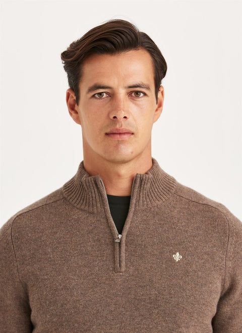New Hertford Half Zip, 84 Brun