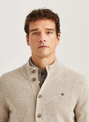 Hertford Button Cardigan, Khaki Khaki