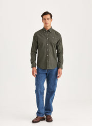 Watts Flannel Shirt, Olive Oliven
