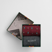 Paisley Socks 2-Pack Gift Box Rød