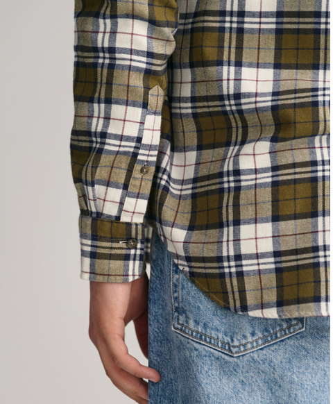 Flannel Check Shirt Grønn