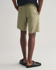 Relaxed Linen Shorts DS Oliven
