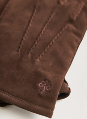 Morris suede gloves Brun