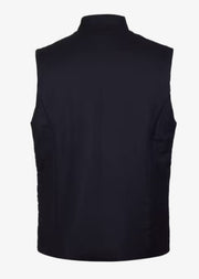 Vest zip Alcantara wool Marine