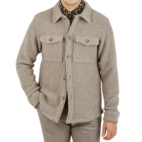 Milron Shirt Jacket Beige