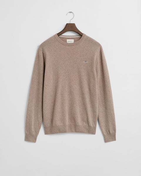 Superfine Lambswool C-Neck Beige