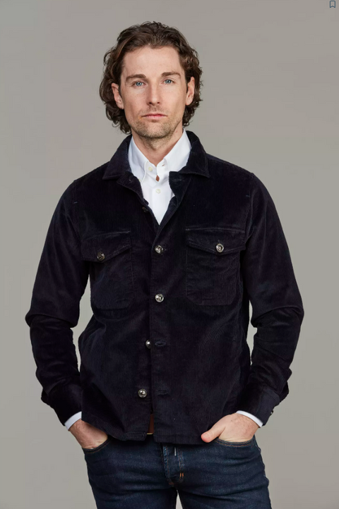 Corduroy overshirt Marine