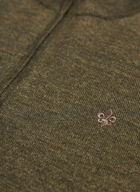 Merino John Zip Oliven