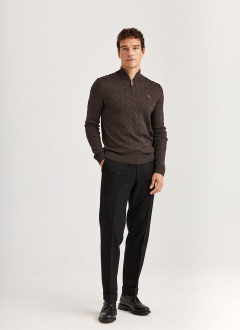 Merino Cable John Zip, 88 Brun