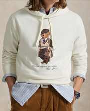 Bear Hood Sweatshirt Hvit