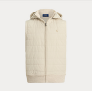 Hood Vest, Dune Tan Beige