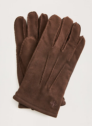 Morris suede gloves Brun