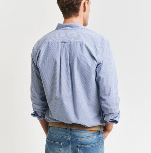 Classic Poplin Banker Reg Blå